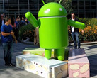 Android Nougat statue at Googleplex, 7.1.2 update now official