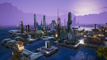 An image showing buildings in Aven Colony.