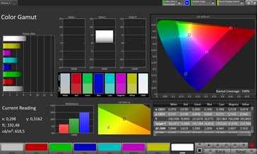 CalMAN color space sRGB