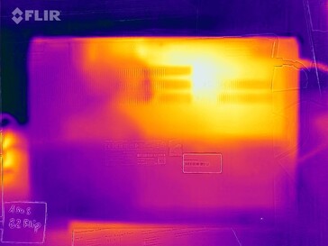 Heat generation bottom side (idle)