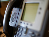 A landline phone