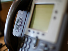A landline phone
