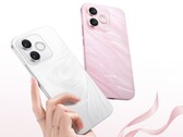 The Honor X80i in Moon Shadow White and Flowing Sand Pink. 