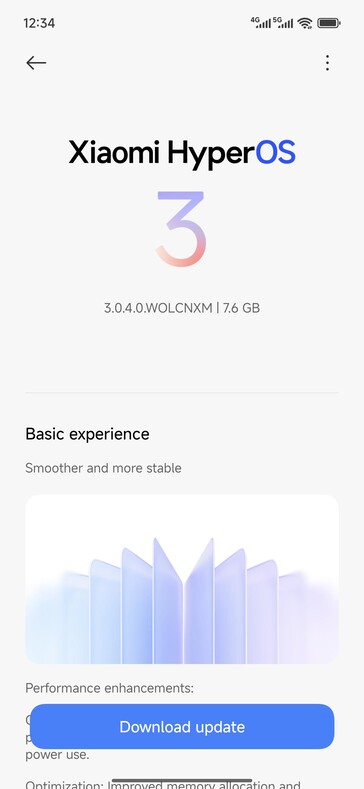 Stable HyperOS 3 update for Redmi Turbo 4 Pro. (Image source: Reddit user u/h3lione)