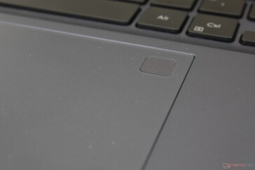 Fingerprint reader is integrated on the clickpad instead of on the Power button