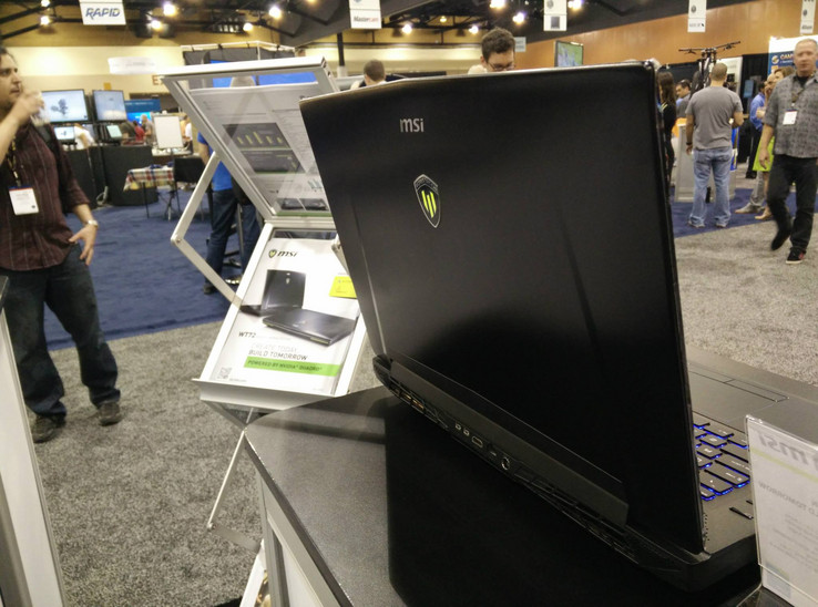 MSI WT72 mobile workstation seems to use GT72's chassis but offers a professional GPU. (Photo: MSI Malaysia)