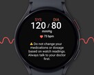 Some Samsung Galaxy smartwatches can already estimate your blood pressure. (Image source: Samsung)