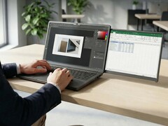 SpectraSlideOut is a secondary MacBook display with a rather unusual form factor