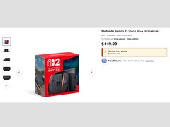 Nintendo Switch 2 listing on Staples website. (Image source: Staples)