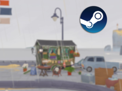 Tiny Bookshop is set in a hand-drawn map, and each location has its own clientele. Pictured - an ingame screenshot with the Steam logo overlaid on top. (Image source: Steam - Edited)
