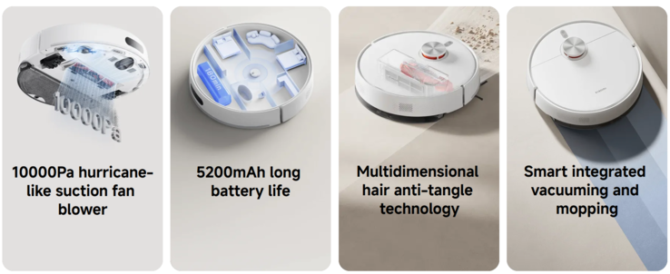 The Robot Vacuum S40 is advertised with high suction power. (Image source: Xiaomi)