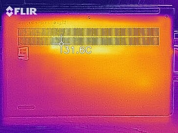 Heat generation bottom side (idle)