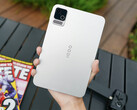 The Pad Ultra has a slim and lightweight design. Pictured: the back of the tablet.