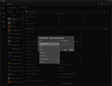 Manually select the desired DLSS mode. (Image Source: Notebookcheck)