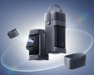 The new Anker Nebula P1 portable projector comes with two 10W detachable speakers. (Image source: Anker)