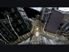 Payload view of SpaceX’s Transporter-14 rideshare mission showing multiple small satellites, including Space Forge’s ForgeStar-1, mounted on the launch vehicle in orbit. (Image source: Space Forge)