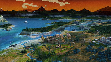 An image showing several cities in A Total War Saga: Troy.