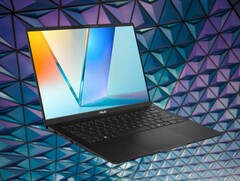 The Asus Vivobook S 14 OLED laptop has a swappable SSD. (Image source: Asus, Unsplash, edited)