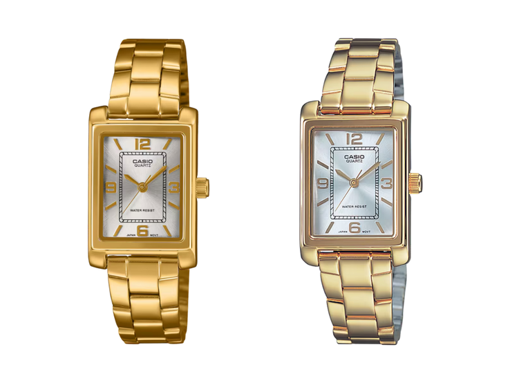 The new Casio LTP-1234PGC-7A (left) and the old LTP-1234PG-7A (right). Image source: Casio, edited)