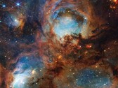 A detailed image of the Cat's Paw (Image source: NASA, ESA, CSA, and STScI; cropped)