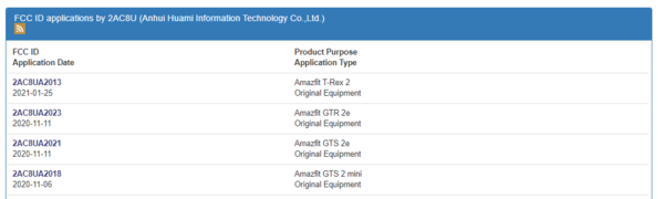 Amazfit refers to the A2013 as the T-Rex 2 in the application. (Image source: FCC)