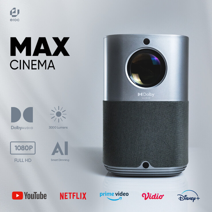 The EROC MAX projector. (Image source: EROC)