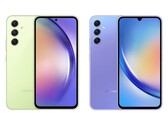 The Galaxy A54 and Galaxy A34 will be a colourful pair when they arrive next month. (Image source: WinFuture)