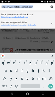 Keyboard portrait mode