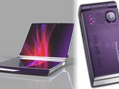 A compact Sony Xperia foldable device could bring back design elements of phones like the Sony Ericsson W380. (Image source: TechConfigurations/PhoneArena - edited)