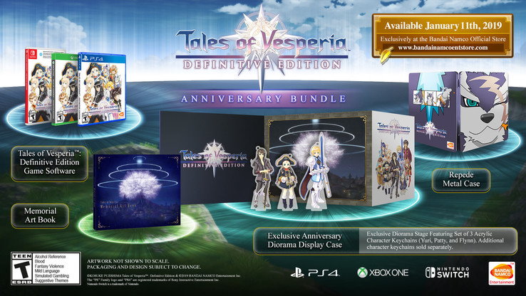 Remastered Tales of Vesperia: Definitive Edition Anniversary Bundle (Source: BANDAI NAMCO)