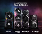 These RTX 3060 Ti cards by MSI may soon be joined MINER-branded SKUs. (Image source: MSI)