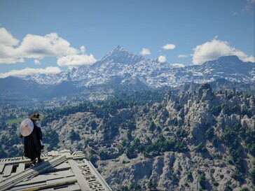 Vast landscape before Distant Scenery Quality update
