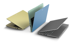 Acer will release the new Swift 3 in three colours. (Image source: Acer)