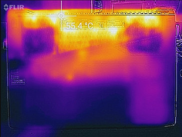 Heat map (underside, load)