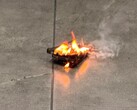 A reported Galaxy S24 on fire.