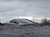 Tesla Cybertruck with wade mode for driving through deep water (image: TechRax / Youtube)