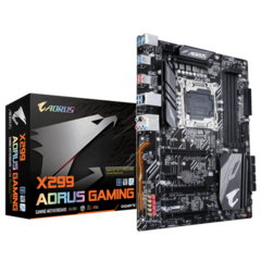 The Aorus X299 Gaming motherboard is specifically designed for Intel's i7-7740X and i5-7640X CPUs. (Source: Gigabyte)
