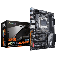 The Aorus X299 Gaming motherboard is specifically designed for Intel&#039;s i7-7740X and i5-7640X CPUs. (Source: Gigabyte)