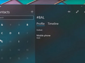 Windows Contacts application showing the Fluent Design changes. (Source: Microsoft)