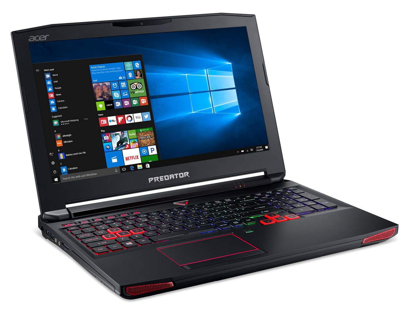  Acer Predator 15  7700HQ GTX 1070 Full HD Laptop Review 