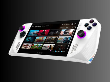 Asus ROG Ally Z1 Extreme front side at angle (Image source: Best Buy)