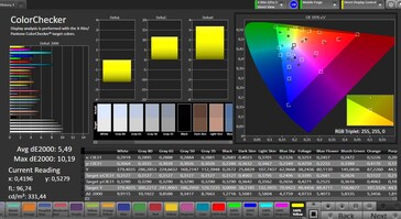 CalMAN Color accuracy