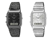 From left to right (pictured), the Casio x Liberty London AQ230EBLT-1A and AQ230ELT-7A. (Image source: Casio - edited)