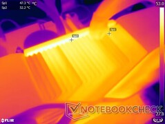 Surface temperatures - Power connector