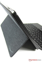 The optional keyboard case (rear view)