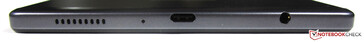 Bottom: 3.5 mm jack, USB-C 2.0, speaker