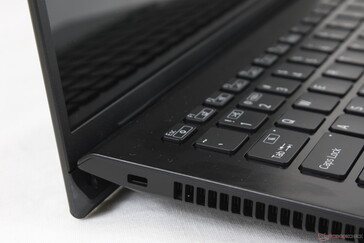The lid lifts the base at a much greater angle than on most other laptops