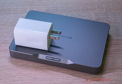 The Khadas Mind with its 65-watt power supply