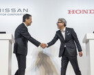 CEO of Nissan, Makoto Uchida, and CEO of Honda, Toshihiro Mibe. (Image source: Nissan)