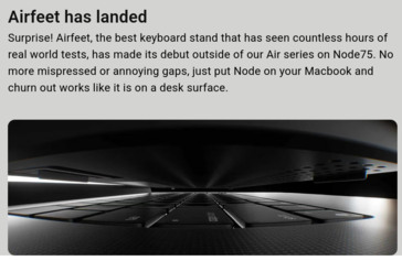 NuPhy Node75 Airfeet. (Image source: NuPhy)